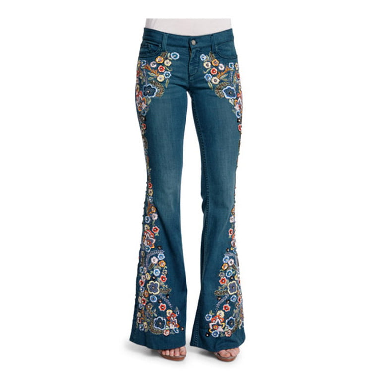 custom womens denim pants