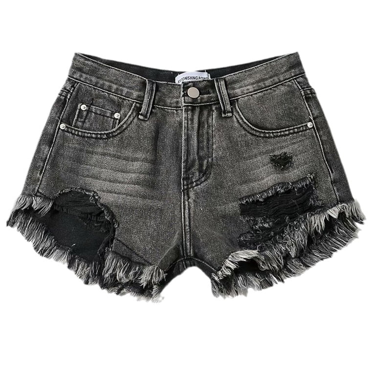 custom womens denim shorts