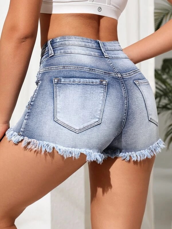 Denim shorts for women