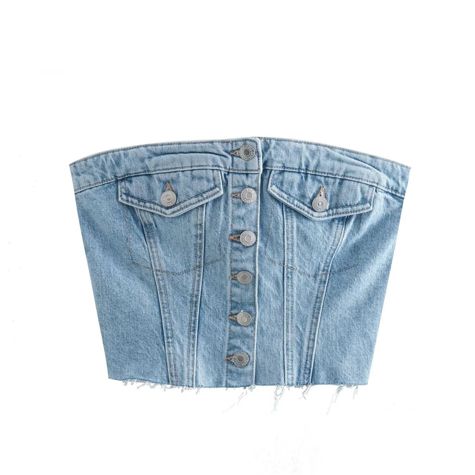 custom jean vest womens