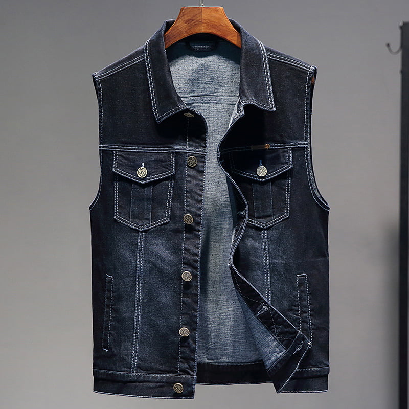 custom denim vest