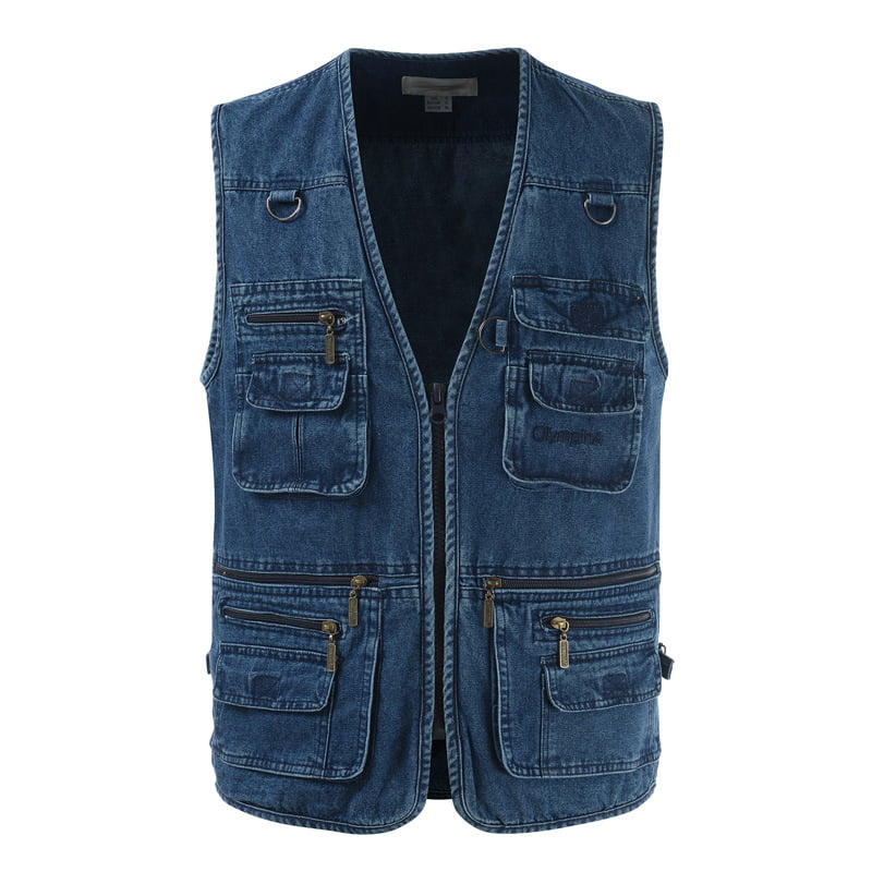 custom denim vests men