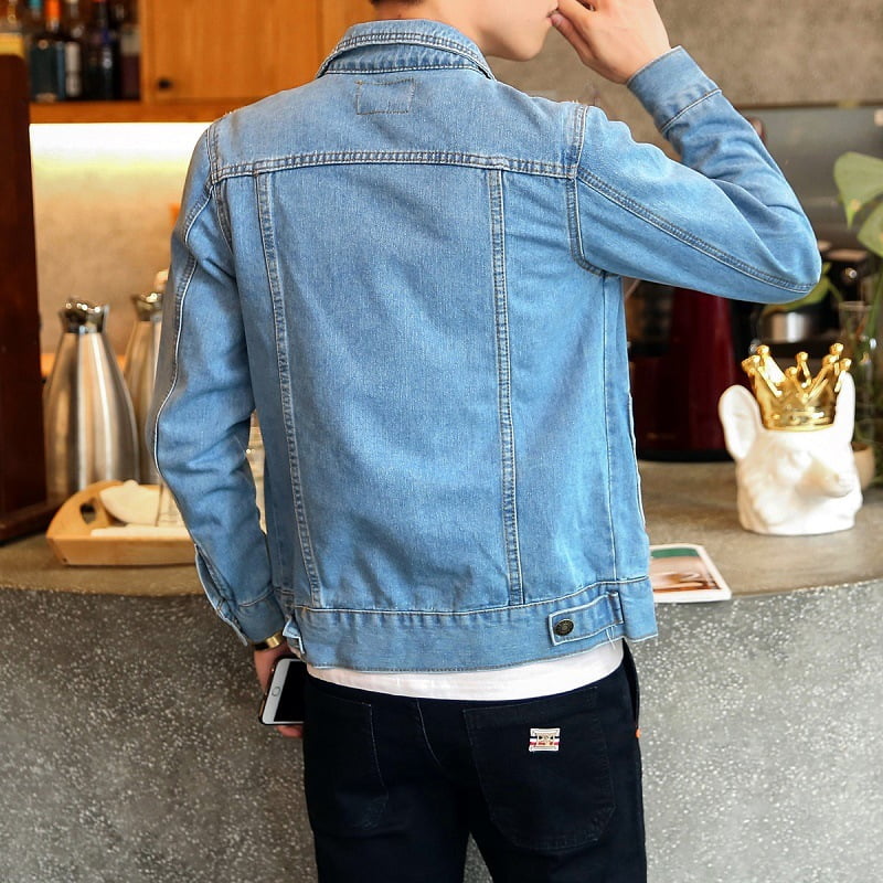 custom mens denim jacket